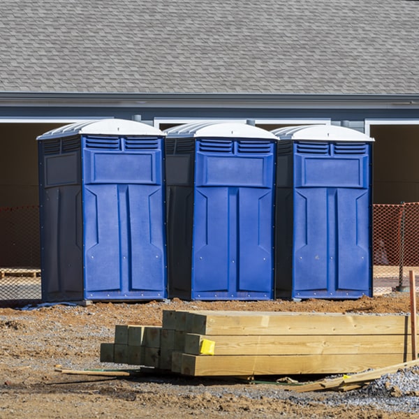 what is the maximum capacity for a single porta potty in Port Leyden New York